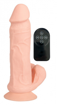 553670 Ohýbateľný vibrátor s ovládačom Nature Skin
