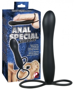 505234 Anální dildo s erekční kroužky