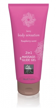 623636 Masážní a lubrikační gel 2v1 Raspberry Scent