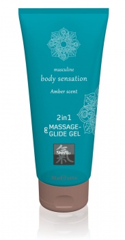 623644 Masážní a lubrikační gel 2v1 Amber Scent