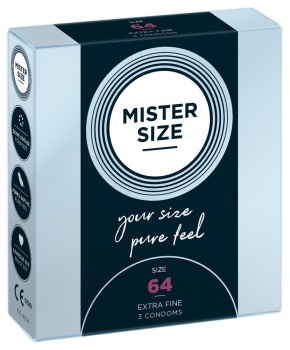 413780 Kondómy 64 mm Mister Size