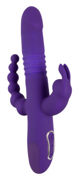 554928 Sweet Smile Thrusting Pearl Triple Vibrator