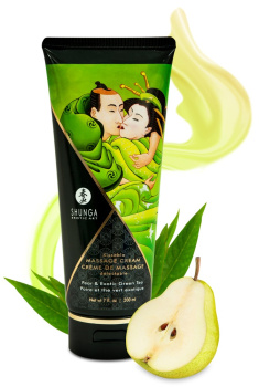 627640 Masážní krém Shunga Kissable Pear & Exotic Green Tea