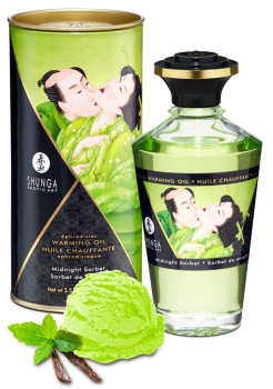 627534 Shunga Aphrodisiac Warming Oil Midnight Sorbet