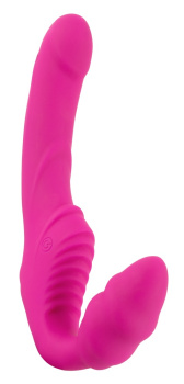 550523 Párový vibrátor bez postroje Vibrating Strapless Strap-on 2