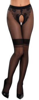 25104131611 Cottelli LEGWEAR punčochy s otvorem