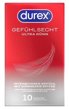 417041 Durex Gefühlsecht Ultra Dünn kondómy 10 ks