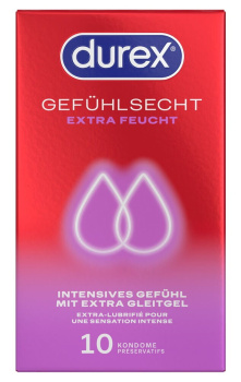 417033 Durex Gefühlsecht Extra Feucht kondómy 10 ks